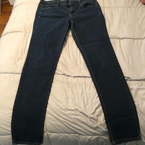 Long blue jean jegging